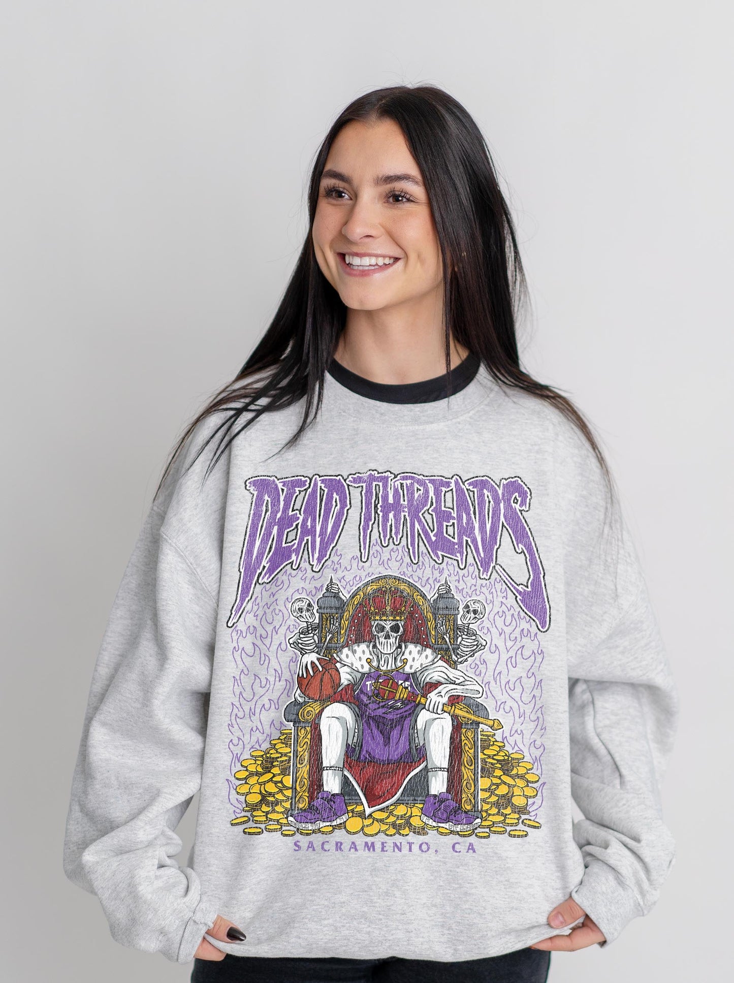 SACRAMENTO BASKETBALL - CREWNECK SWEATSHIRT – Sweatshirt – Dead Threads Apparel