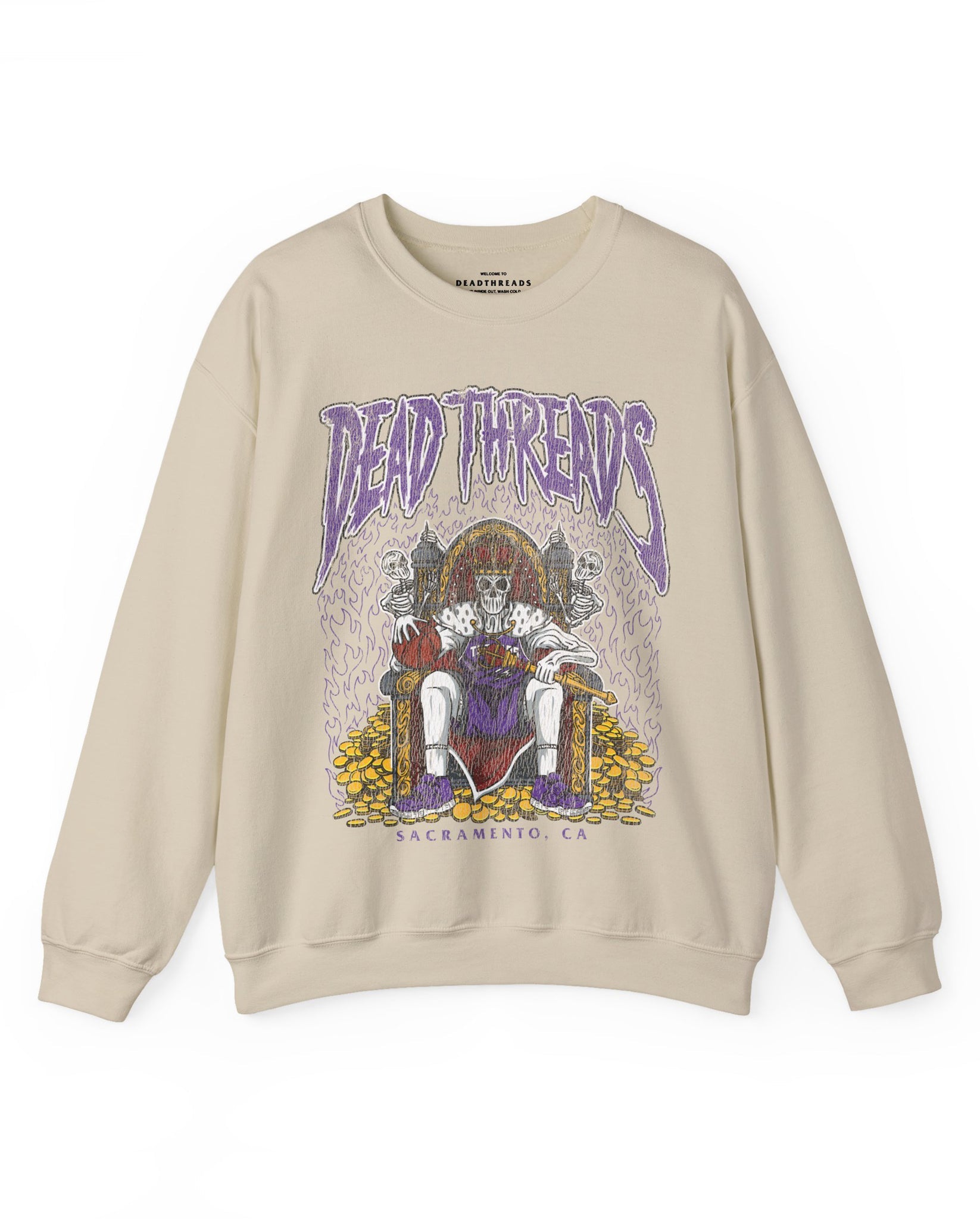 SACRAMENTO BASKETBALL - CREWNECK SWEATSHIRT – Sweatshirt – Dead Threads Apparel