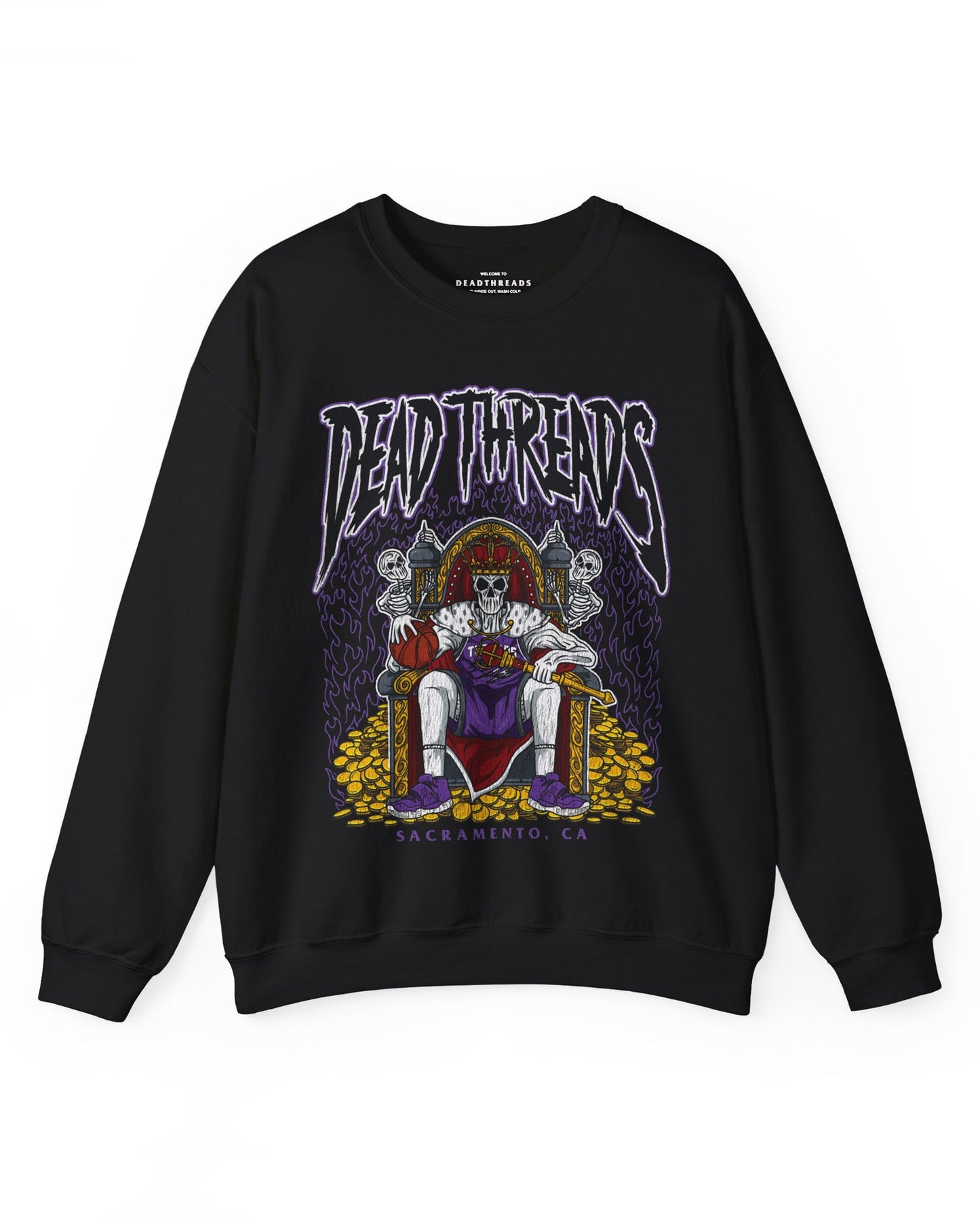SACRAMENTO BASKETBALL - CREWNECK SWEATSHIRT – Sweatshirt – Dead Threads Apparel