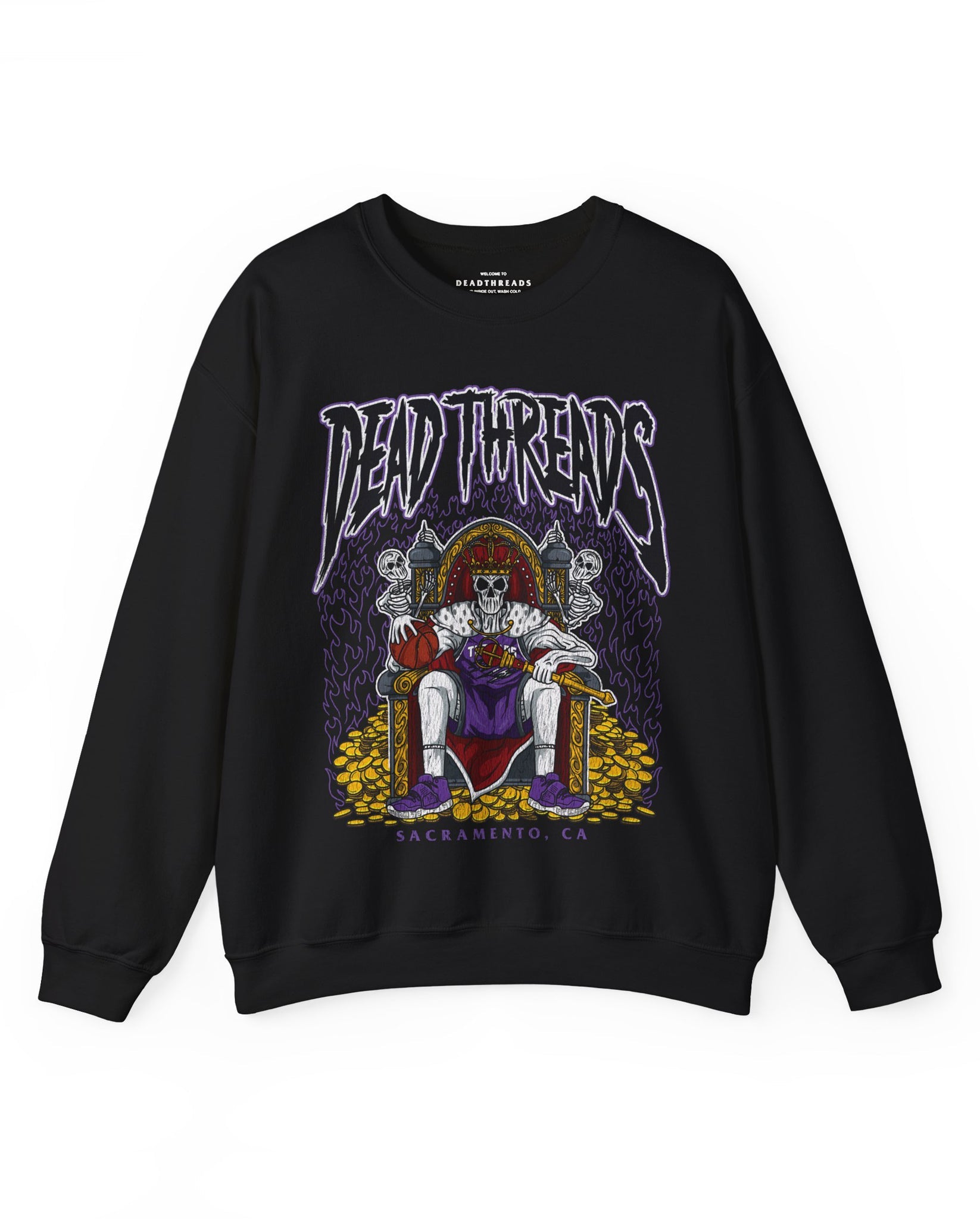 SACRAMENTO BASKETBALL - CREWNECK SWEATSHIRT – Sweatshirt – Dead Threads Apparel