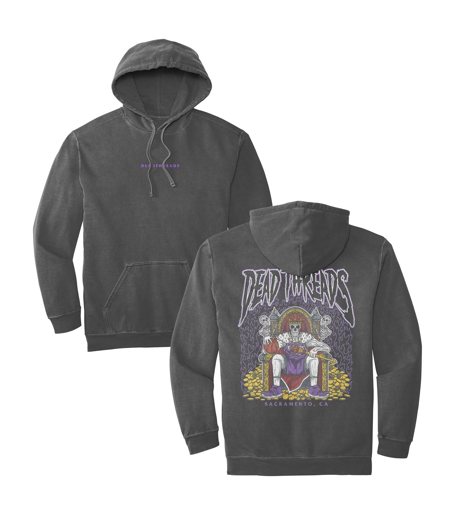 SACRAMENTO BASKETBALL - “DT ESSENTIAL" HOODIE – Hoodie – Dead Threads Apparel