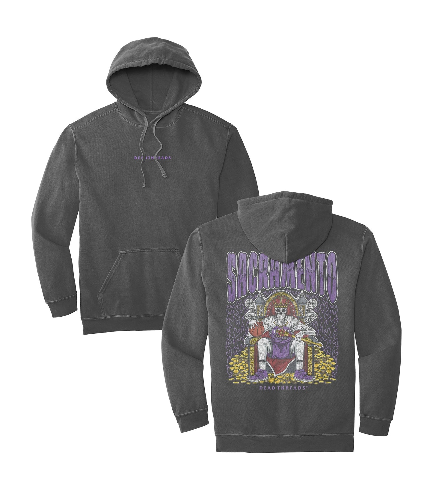 SACRAMENTO BASKETBALL - “DT ESSENTIAL" HOODIE – Hoodie – Dead Threads Apparel