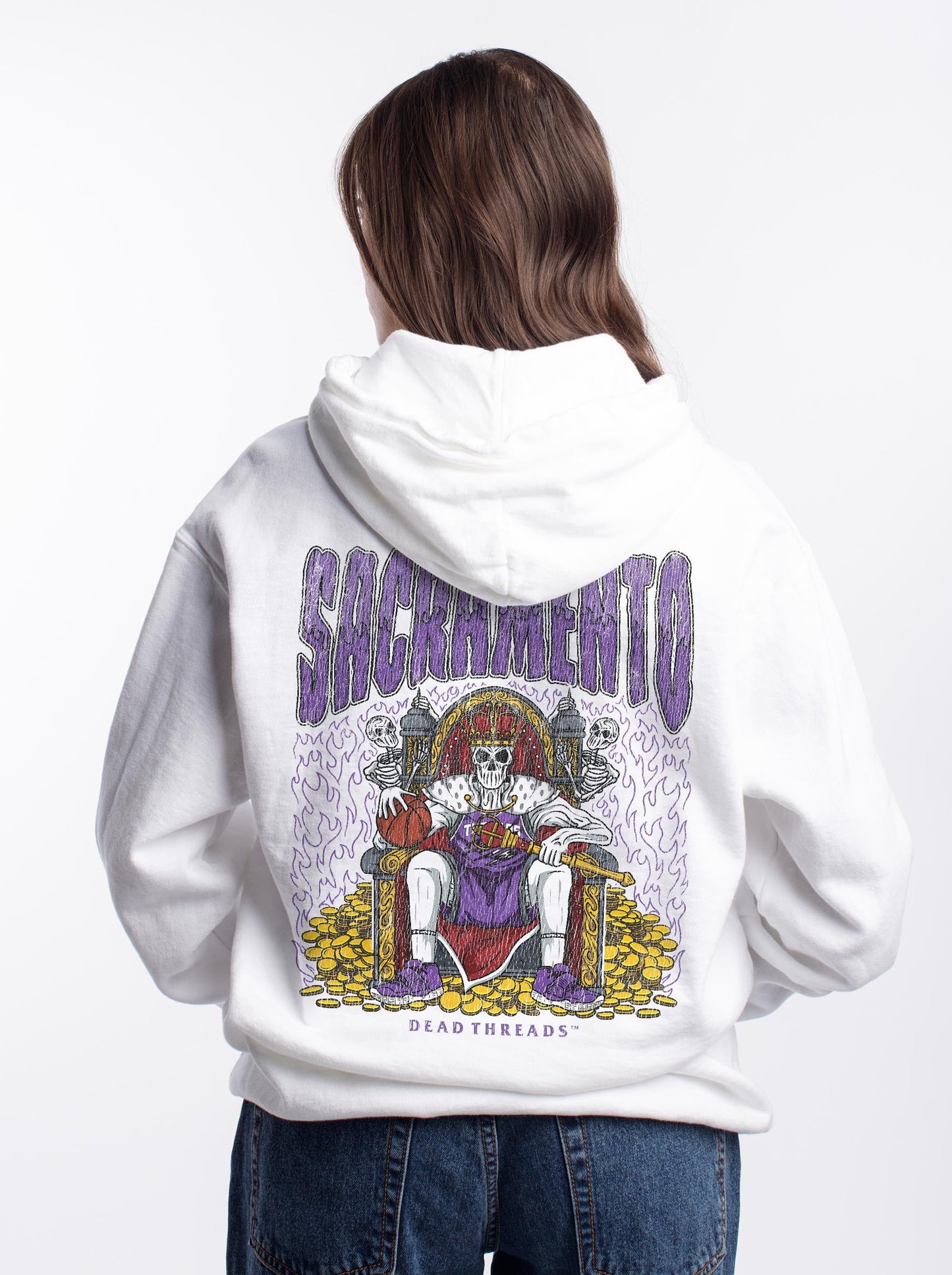 SACRAMENTO BASKETBALL - “DT ESSENTIAL" HOODIE – Hoodie – Dead Threads Apparel