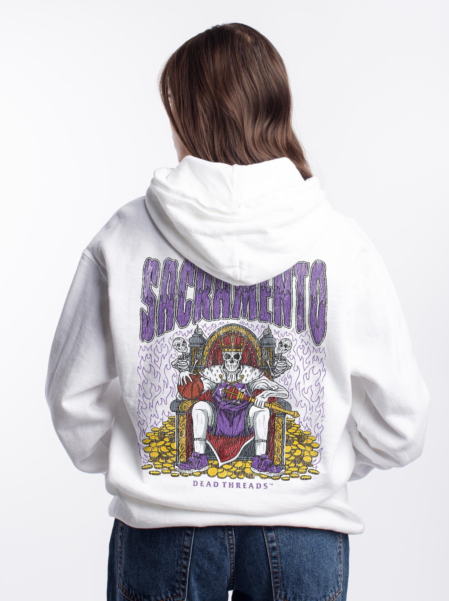 SACRAMENTO BASKETBALL - “DT ESSENTIAL" HOODIE – Hoodie – Dead Threads Apparel