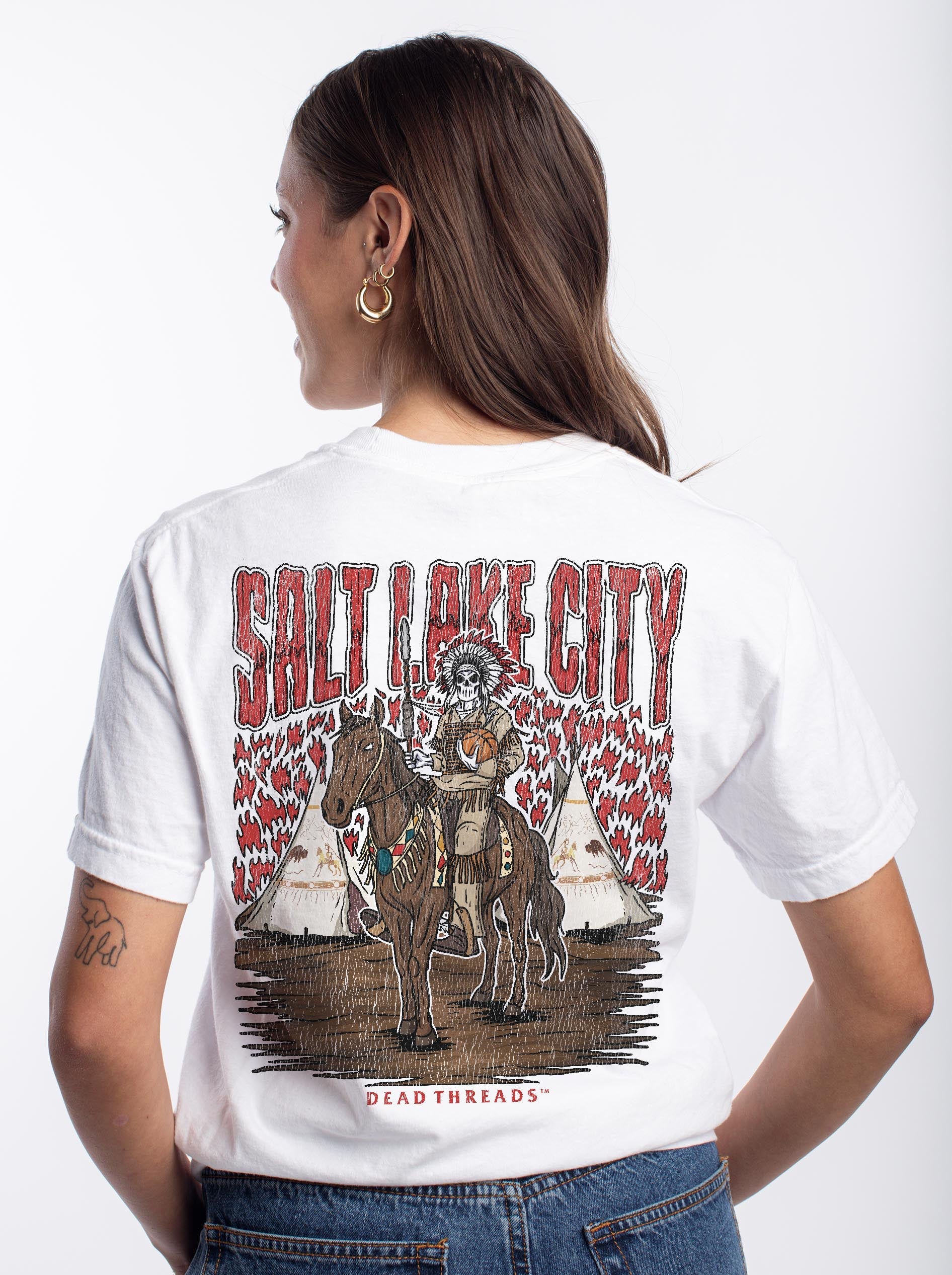SALT LAKE CITY BASKETBALL - “DT ESSENTIAL" PREMIUM T - SHIRT – T-Shirt – Dead Threads Apparel