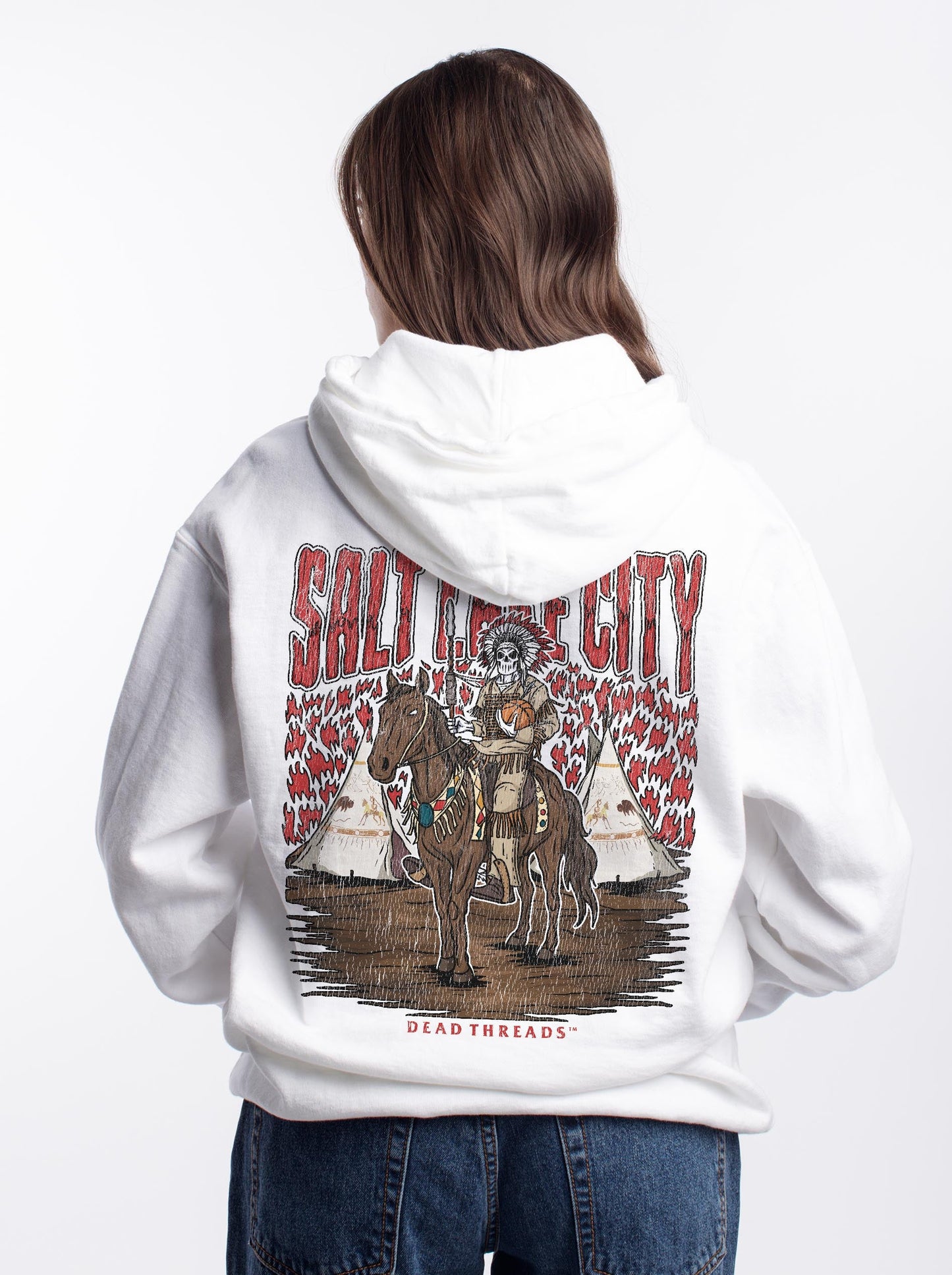 SALT LAKE CITY BASKETBALL - HOODIE – Hoodie – Dead Threads Apparel