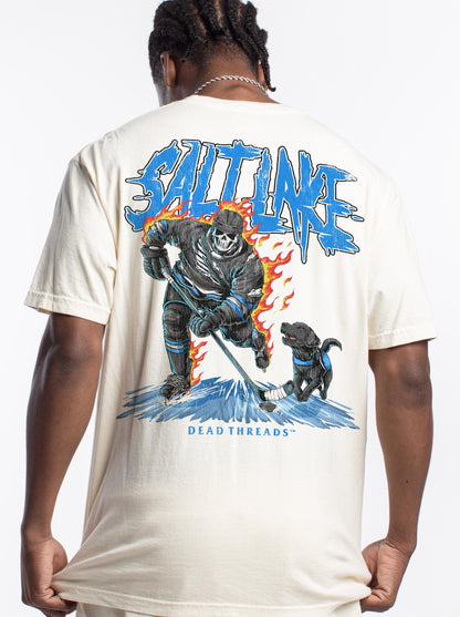 SALT LAKE HOCKEY - “3 SKULL” PREMIUM T - SHIRT – T-Shirt – Dead Threads Apparel