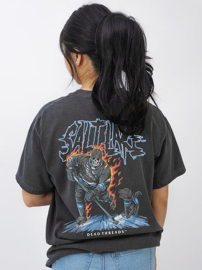 SALT LAKE HOCKEY - “3 SKULL” PREMIUM T - SHIRT – T-Shirt – Dead Threads Apparel