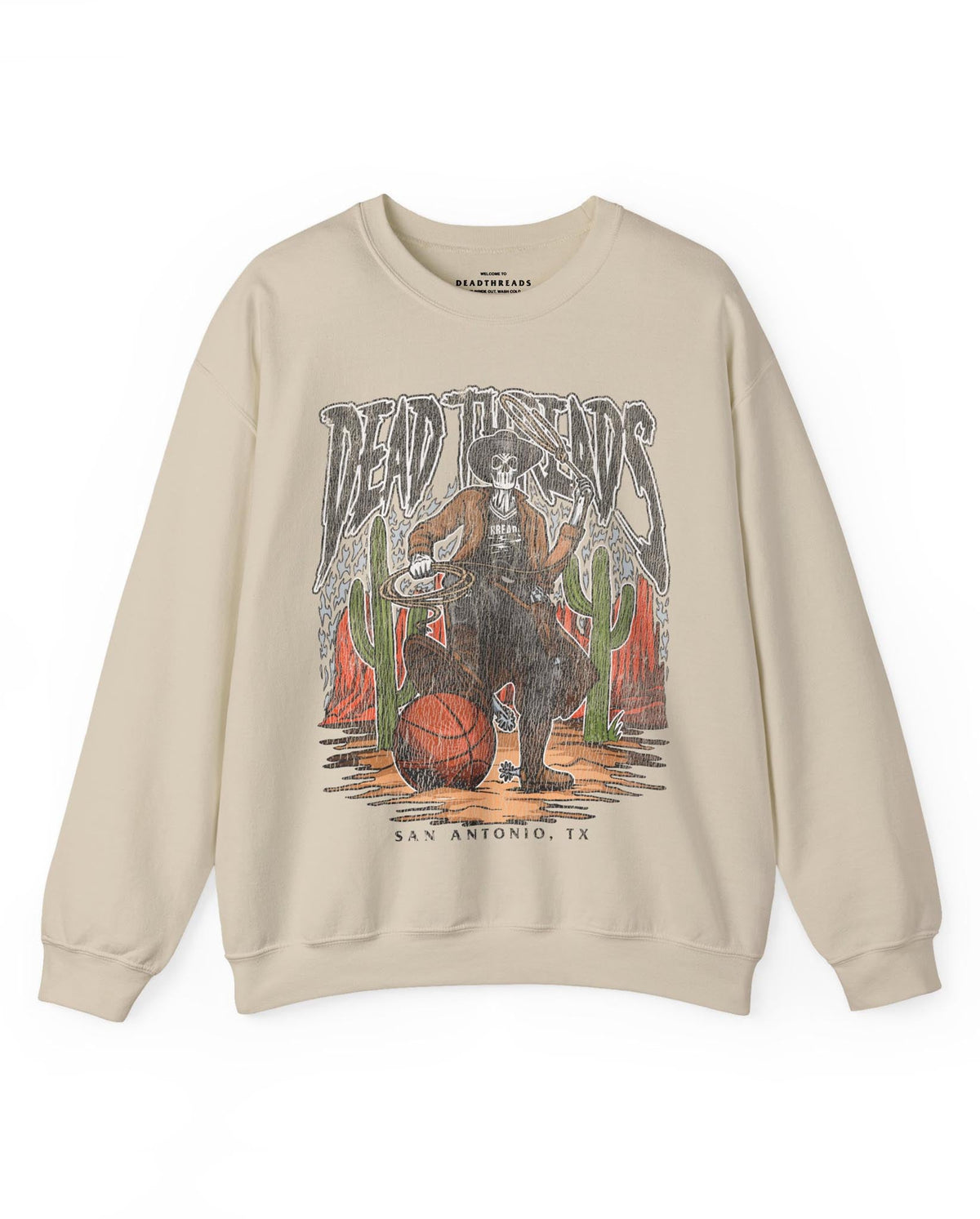 SAN ANTONIO BASKETBALL - CREWNECK SWEATSHIRT – Sweatshirt – Dead Threads Apparel