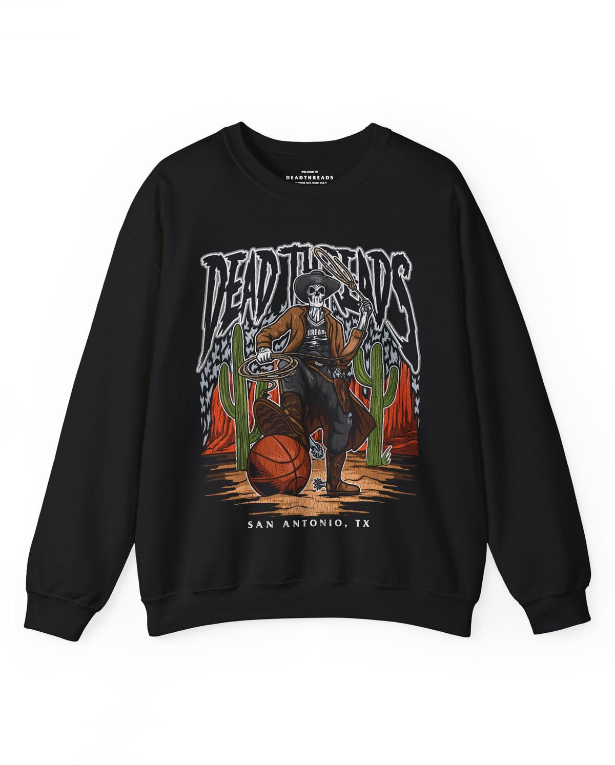 SAN ANTONIO BASKETBALL - CREWNECK SWEATSHIRT – Sweatshirt – Dead Threads Apparel
