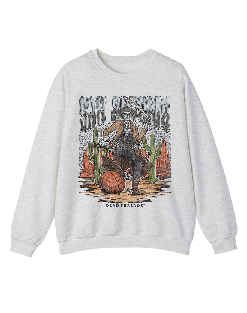 SAN ANTONIO BASKETBALL CREWNECK SWEATSHIRT – Sweatshirt – Dead Threads Apparel