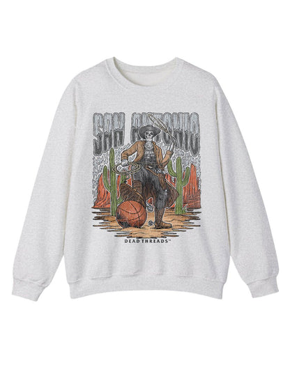 SAN ANTONIO BASKETBALL CREWNECK SWEATSHIRT – Sweatshirt – Dead Threads Apparel