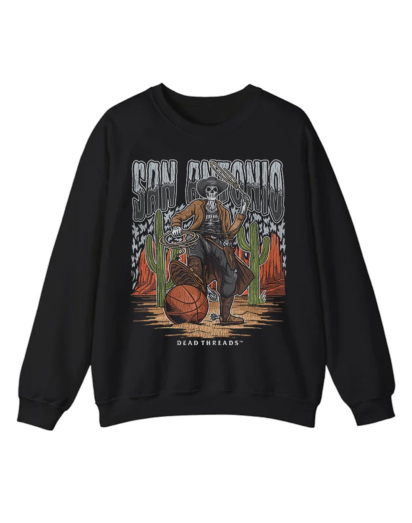 SAN ANTONIO BASKETBALL CREWNECK SWEATSHIRT – Sweatshirt – Dead Threads Apparel