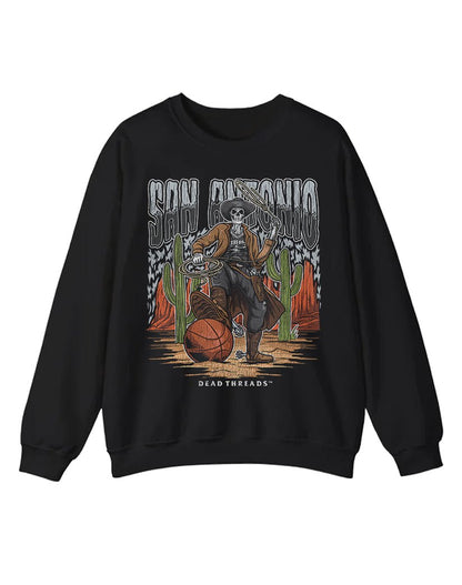 SAN ANTONIO BASKETBALL CREWNECK SWEATSHIRT – Sweatshirt – Dead Threads Apparel