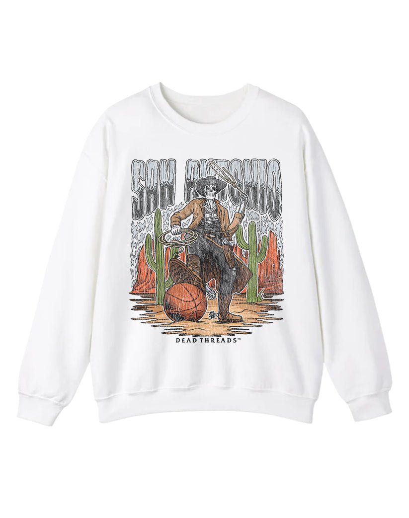 SAN ANTONIO BASKETBALL CREWNECK SWEATSHIRT – Sweatshirt – Dead Threads Apparel