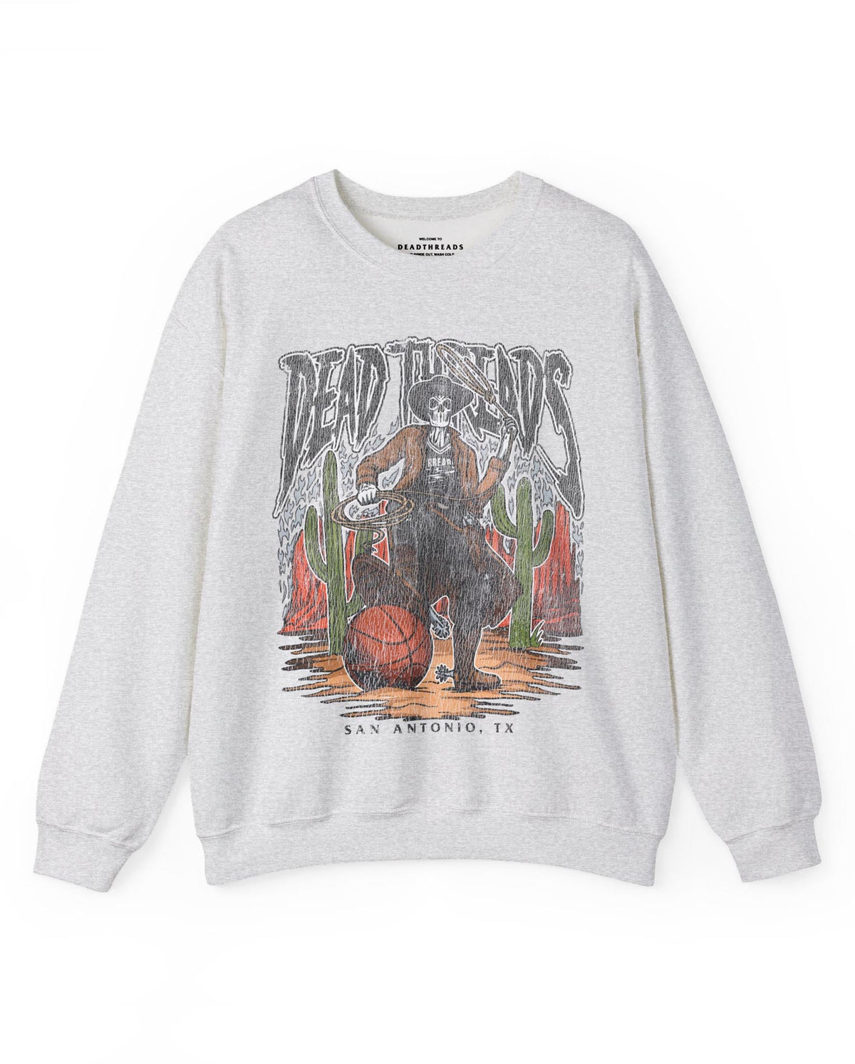 SAN ANTONIO BASKETBALL - CREWNECK SWEATSHIRT – Sweatshirt – Dead Threads Apparel