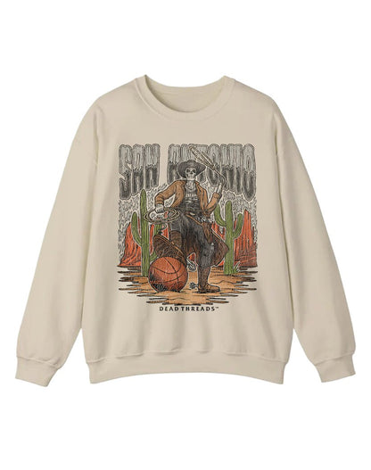 SAN ANTONIO BASKETBALL CREWNECK SWEATSHIRT – Sweatshirt – Dead Threads Apparel