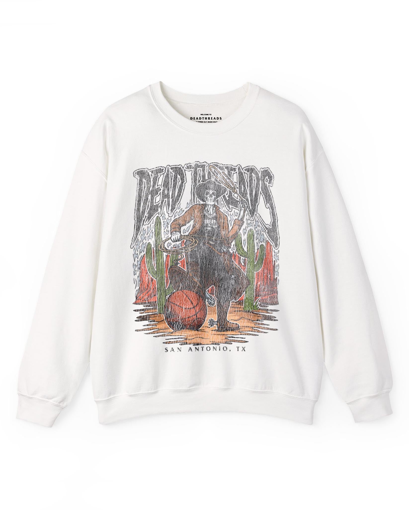 SAN ANTONIO BASKETBALL - CREWNECK SWEATSHIRT – Sweatshirt – Dead Threads Apparel