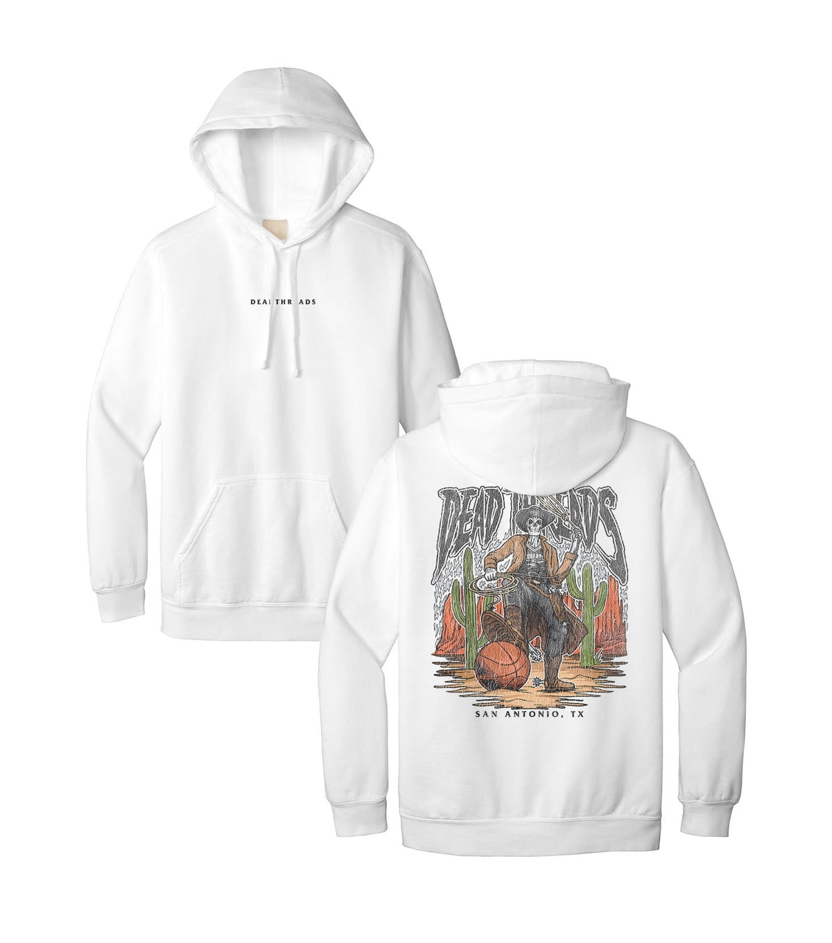SAN ANTONIO BASKETBALL - “DT ESSENTIAL" HOODIE – Hoodie – Dead Threads Apparel