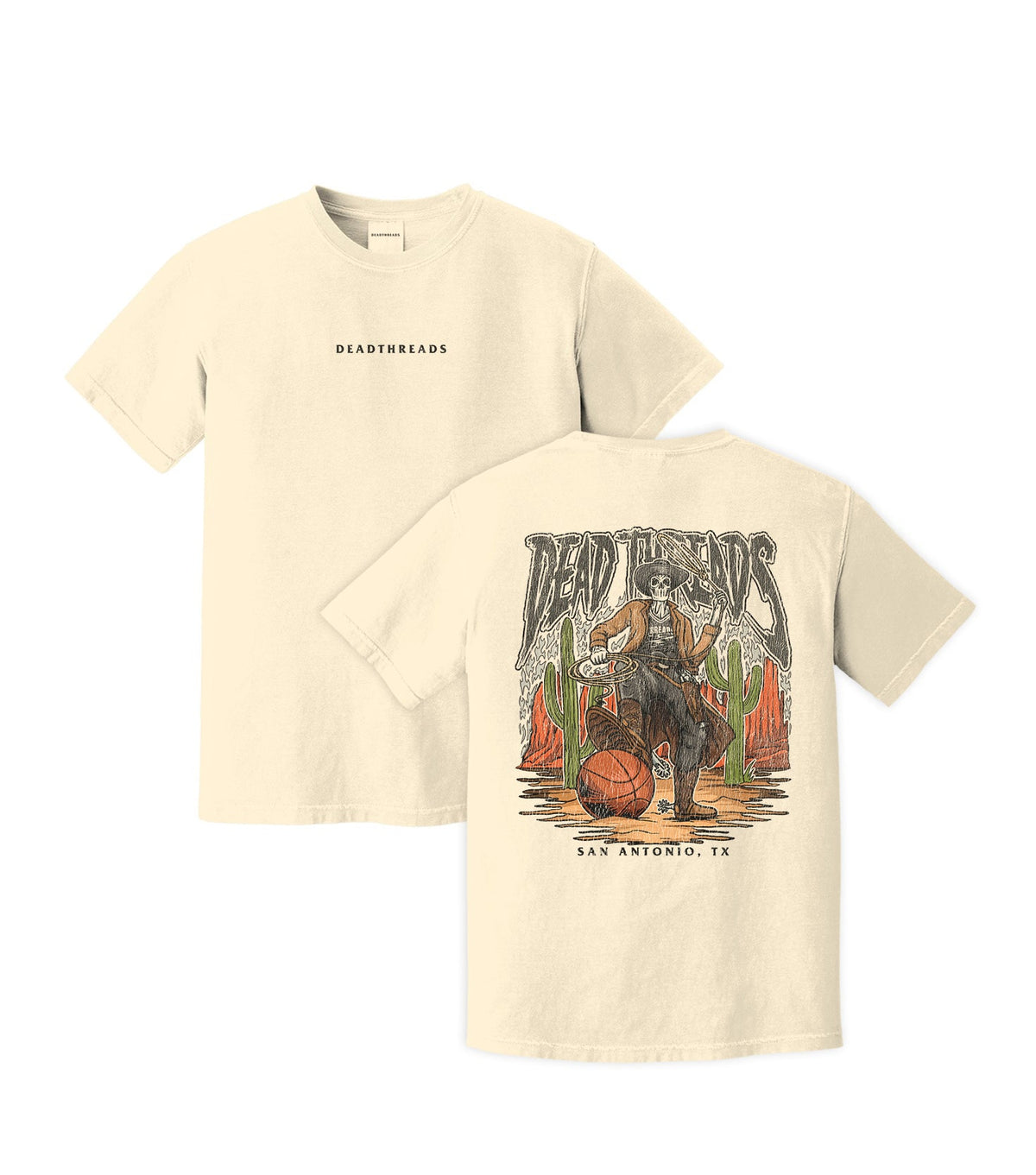 SAN ANTONIO BASKETBALL - “DT ESSENTIAL" PREMIUM T-SHIRT – T-Shirt – Dead Threads Apparel