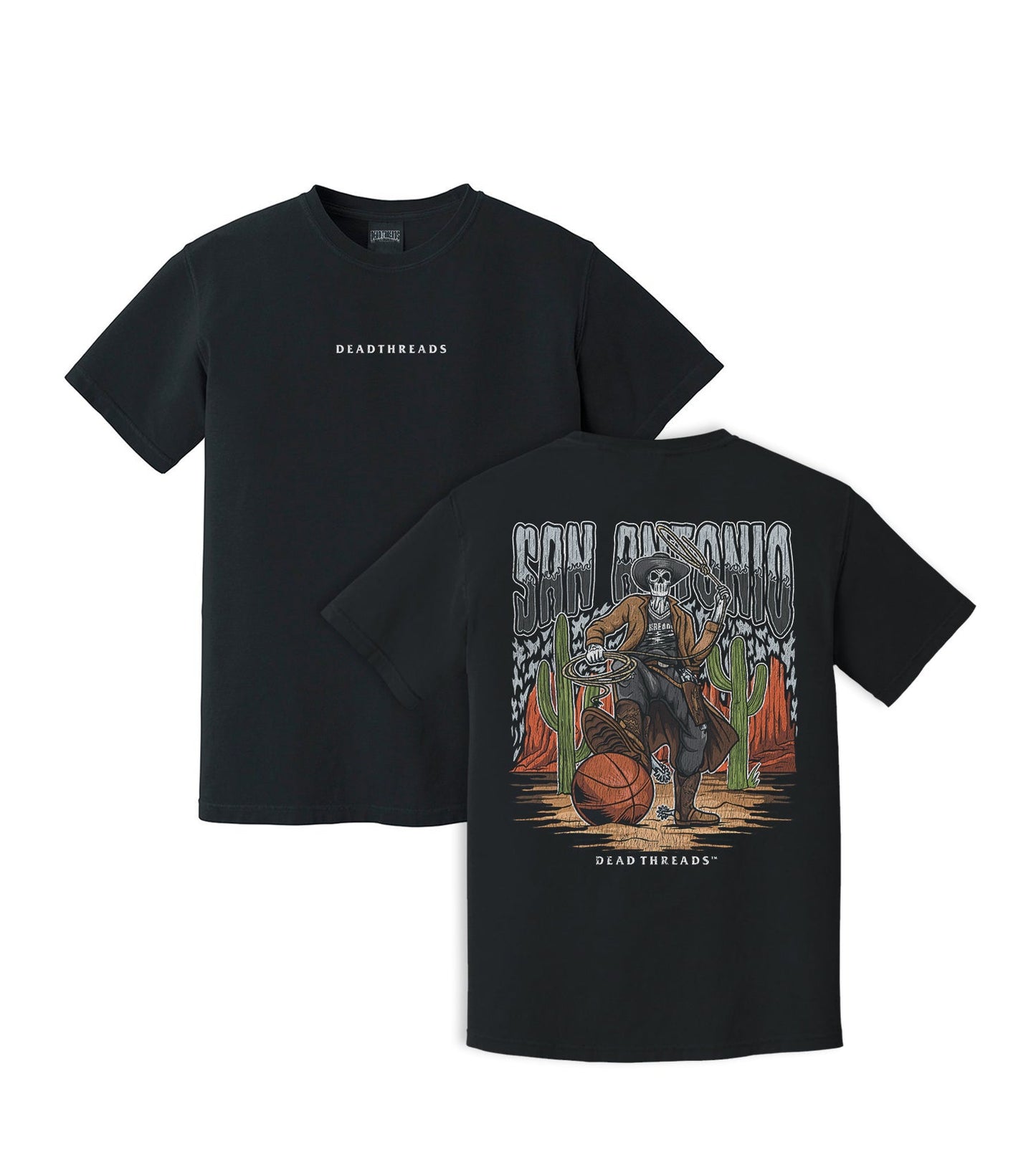 SAN ANTONIO BASKETBALL - “DT ESSENTIAL" PREMIUM T - SHIRT – T-Shirt – Dead Threads Apparel