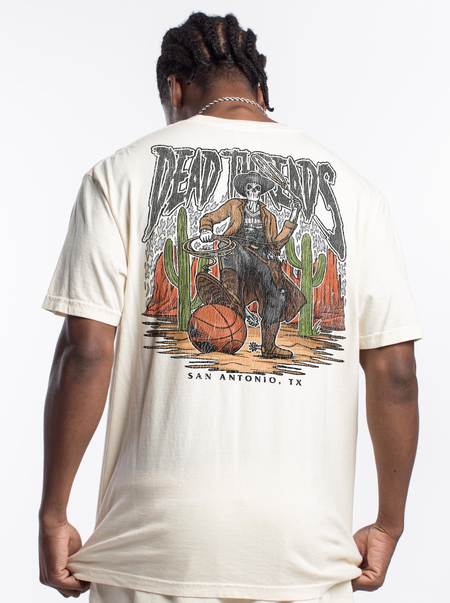 SAN ANTONIO BASKETBALL - “DT ESSENTIAL" PREMIUM T-SHIRT – T-Shirt – Dead Threads Apparel