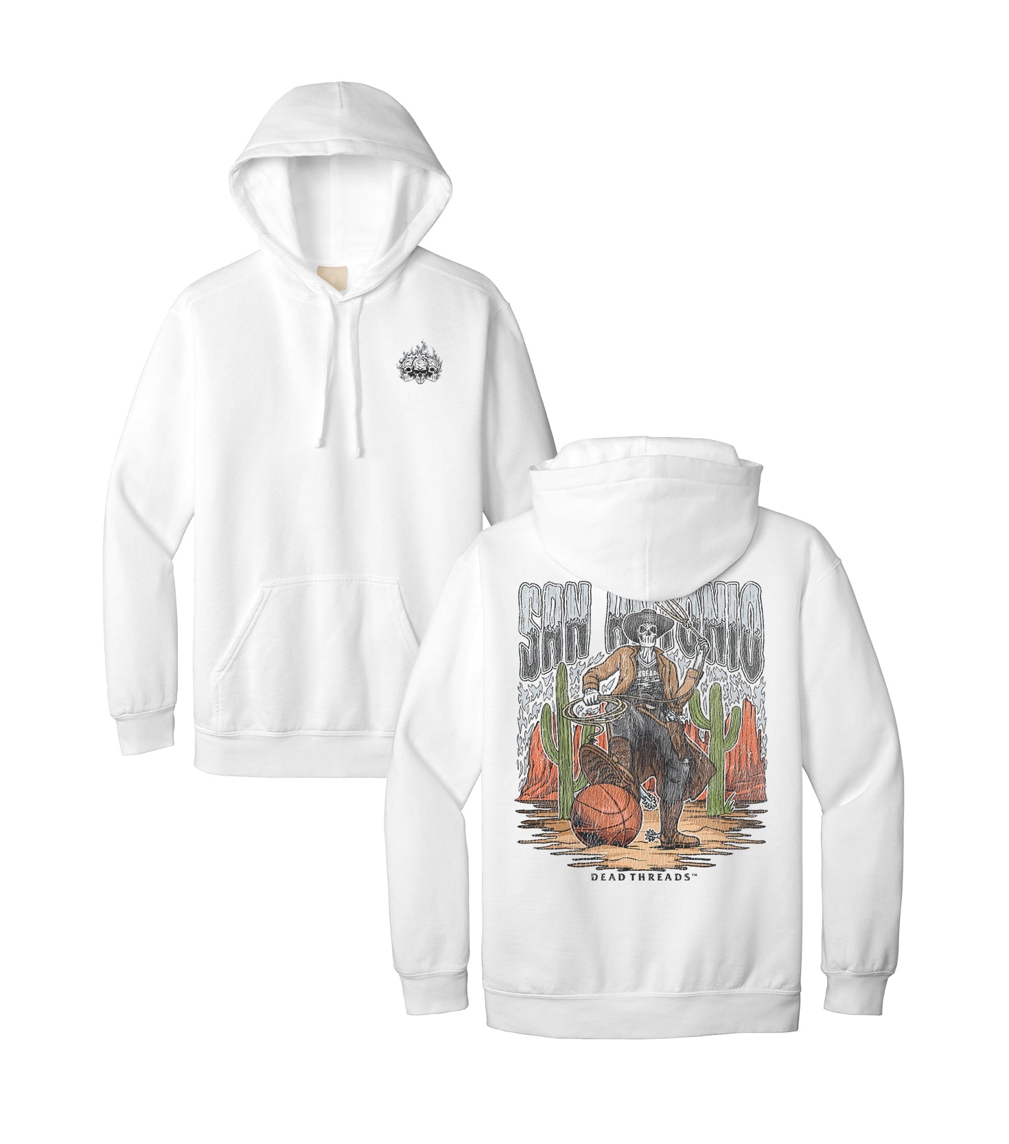 SAN ANTONIO BASKETBALL - HOODIE – Hoodie – Dead Threads Apparel