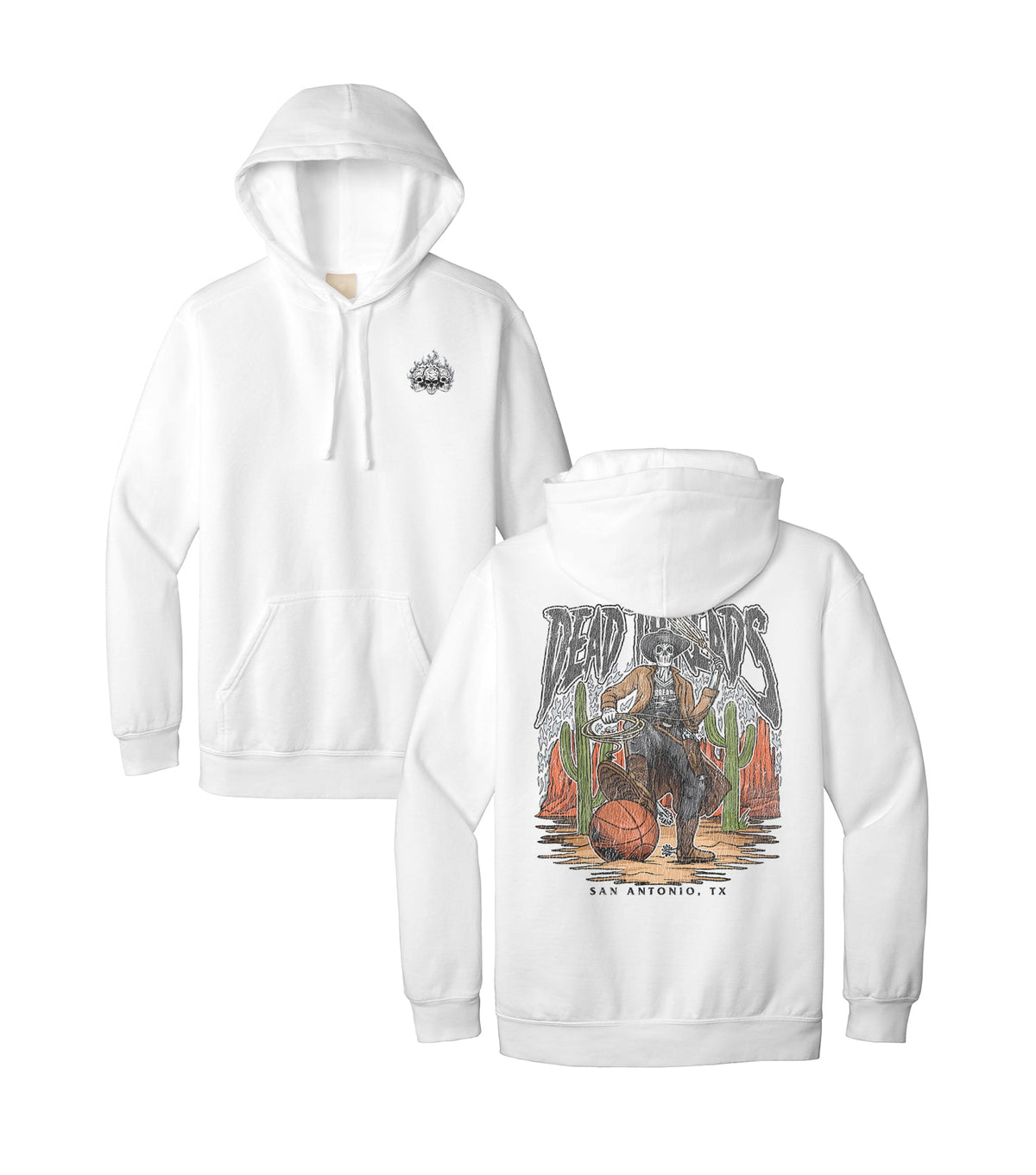 SAN ANTONIO BASKETBALL - HOODIE – Hoodie – Dead Threads Apparel