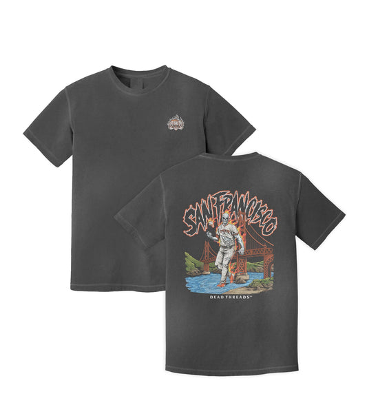 SAN FRANCISCO BASEBALL - "3 SKULL" PREMIUM T - SHIRT – T-Shirt – Dead Threads Apparel