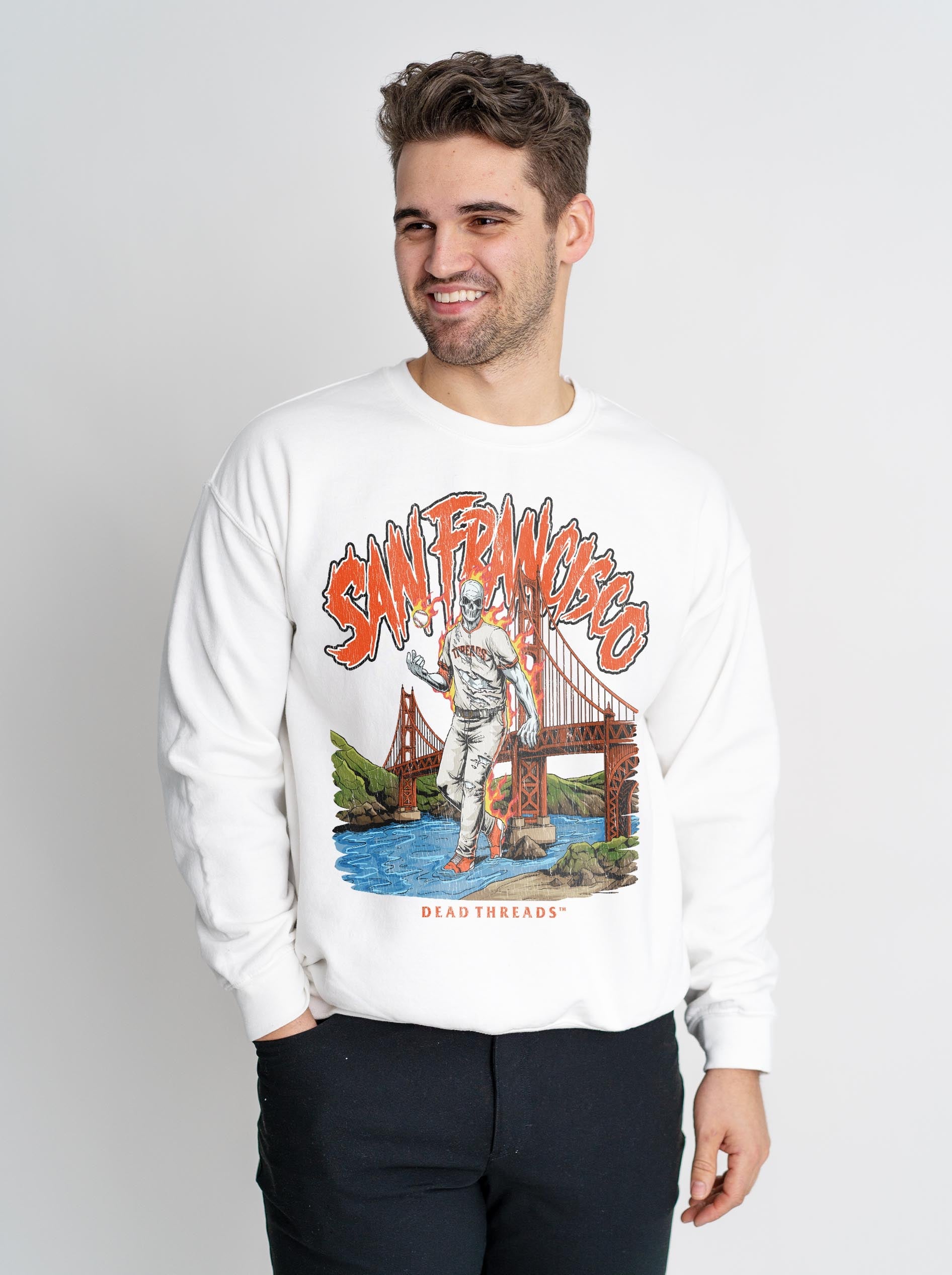 SAN FRANCISCO BASEBALL CREWNECK SWEATSHIRT – Sweatshirt – Dead Threads Apparel