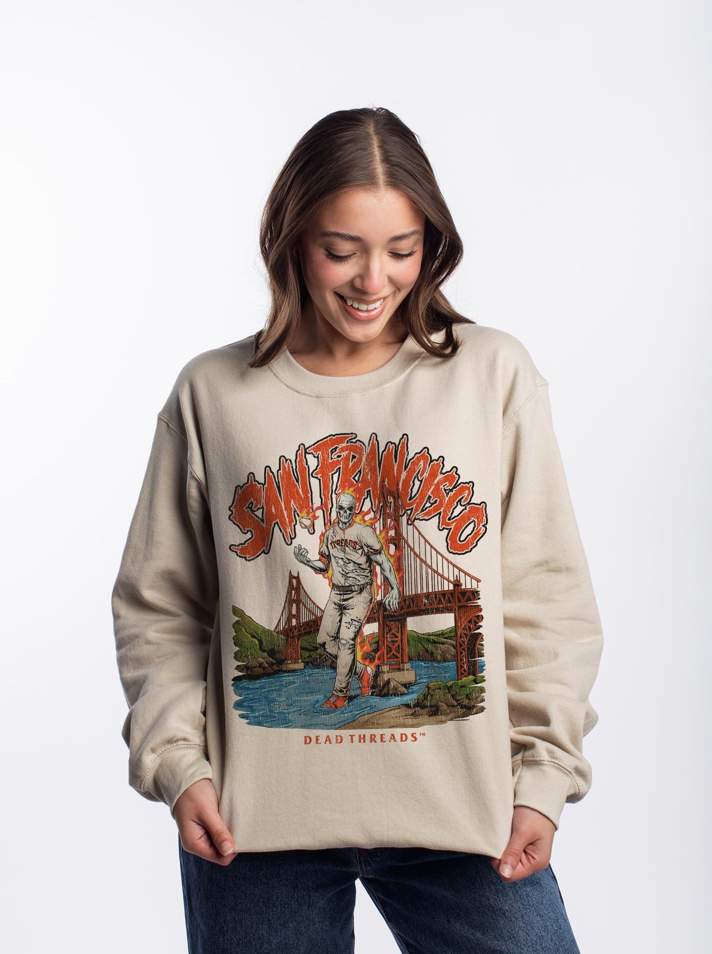 SAN FRANCISCO BASEBALL CREWNECK SWEATSHIRT – Sweatshirt – Dead Threads Apparel