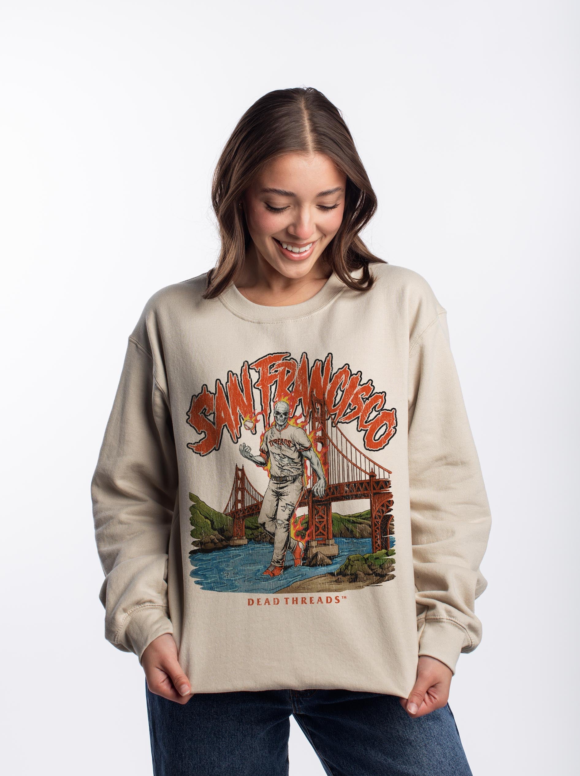 SAN FRANCISCO BASEBALL CREWNECK SWEATSHIRT – Sweatshirt – Dead Threads Apparel