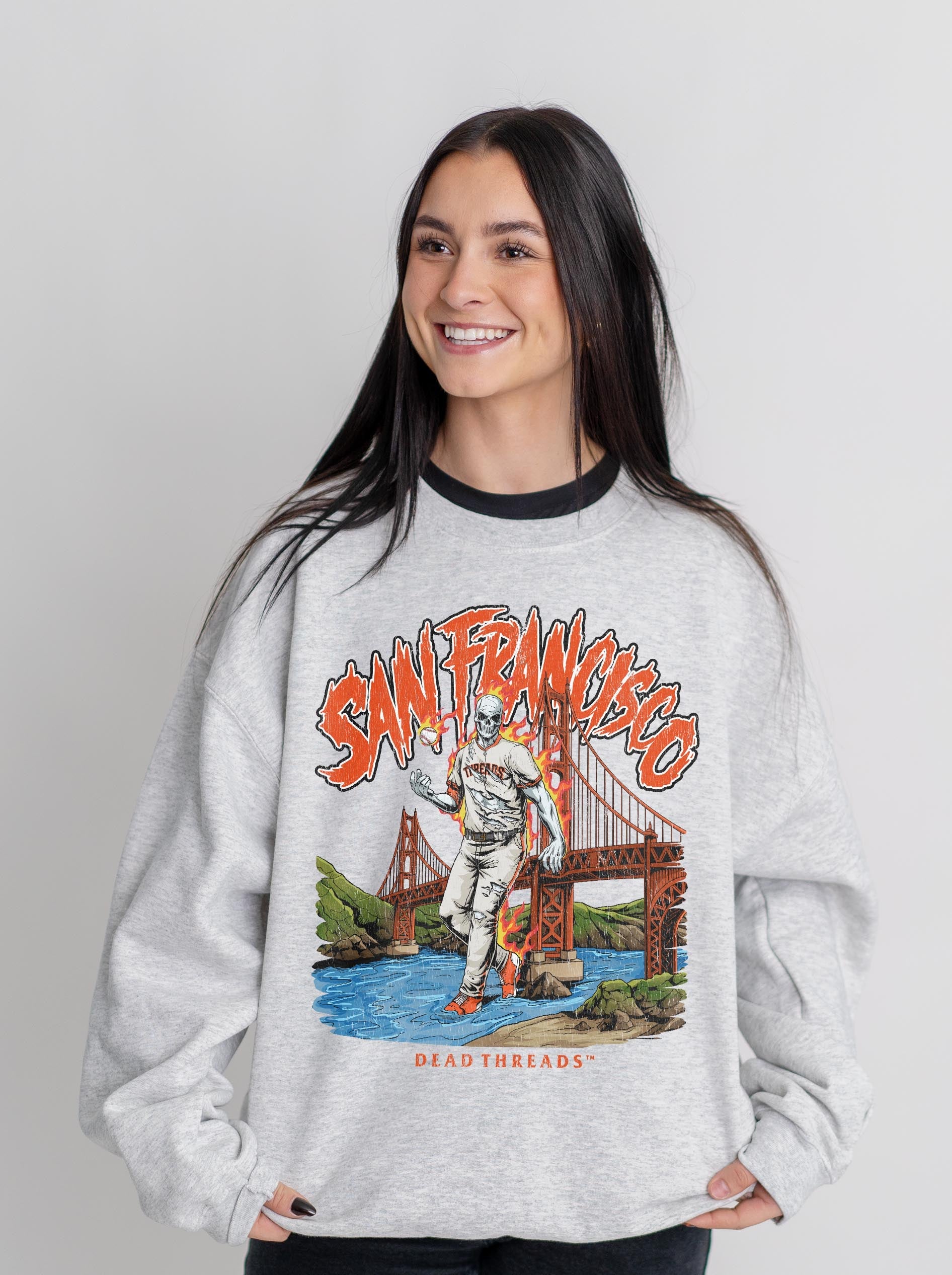 SAN FRANCISCO BASEBALL CREWNECK SWEATSHIRT – Sweatshirt – Dead Threads Apparel