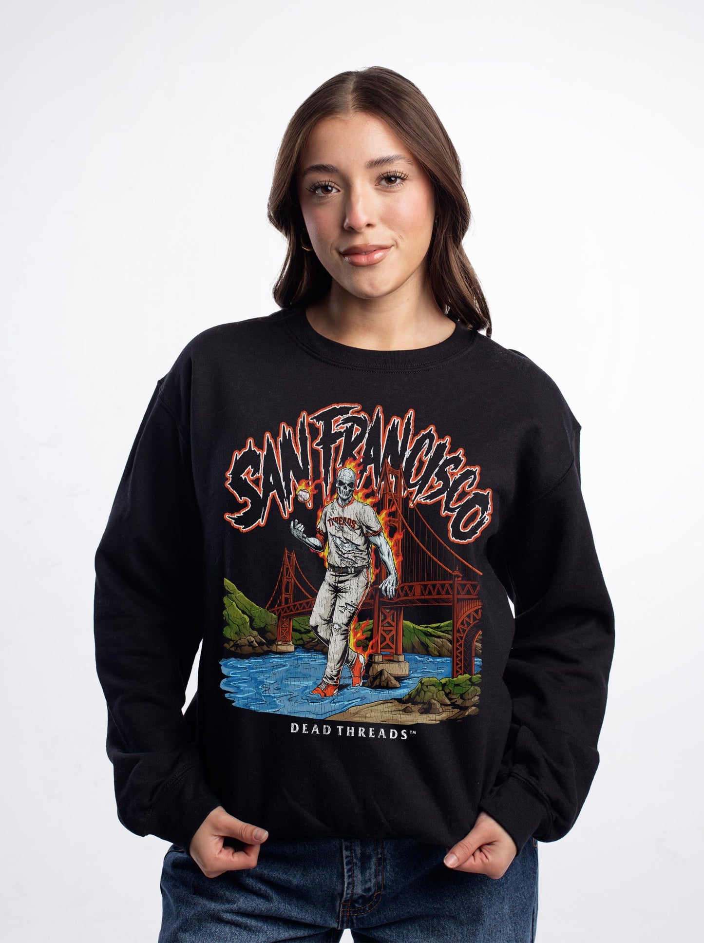 SAN FRANCISCO BASEBALL CREWNECK SWEATSHIRT – Sweatshirt – Dead Threads Apparel