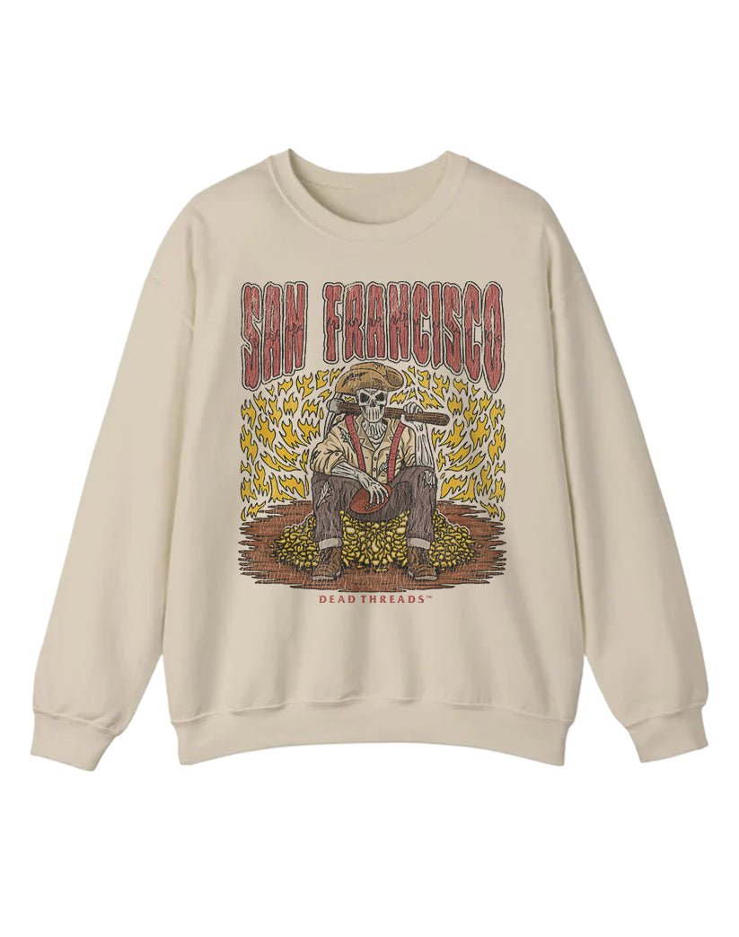 SAN FRANCISCO FOOTBALL CREWNECK SWEATSHIRT – Sweatshirt – Dead Threads Apparel