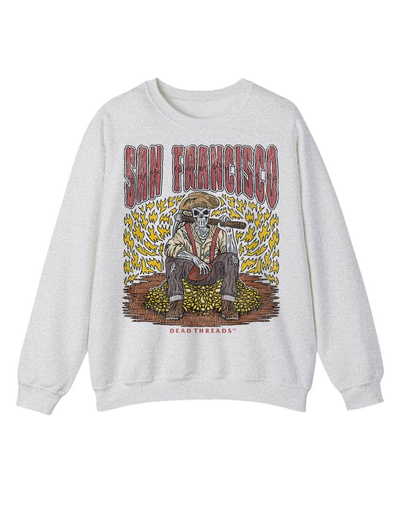 SAN FRANCISCO FOOTBALL CREWNECK SWEATSHIRT – Sweatshirt – Dead Threads Apparel