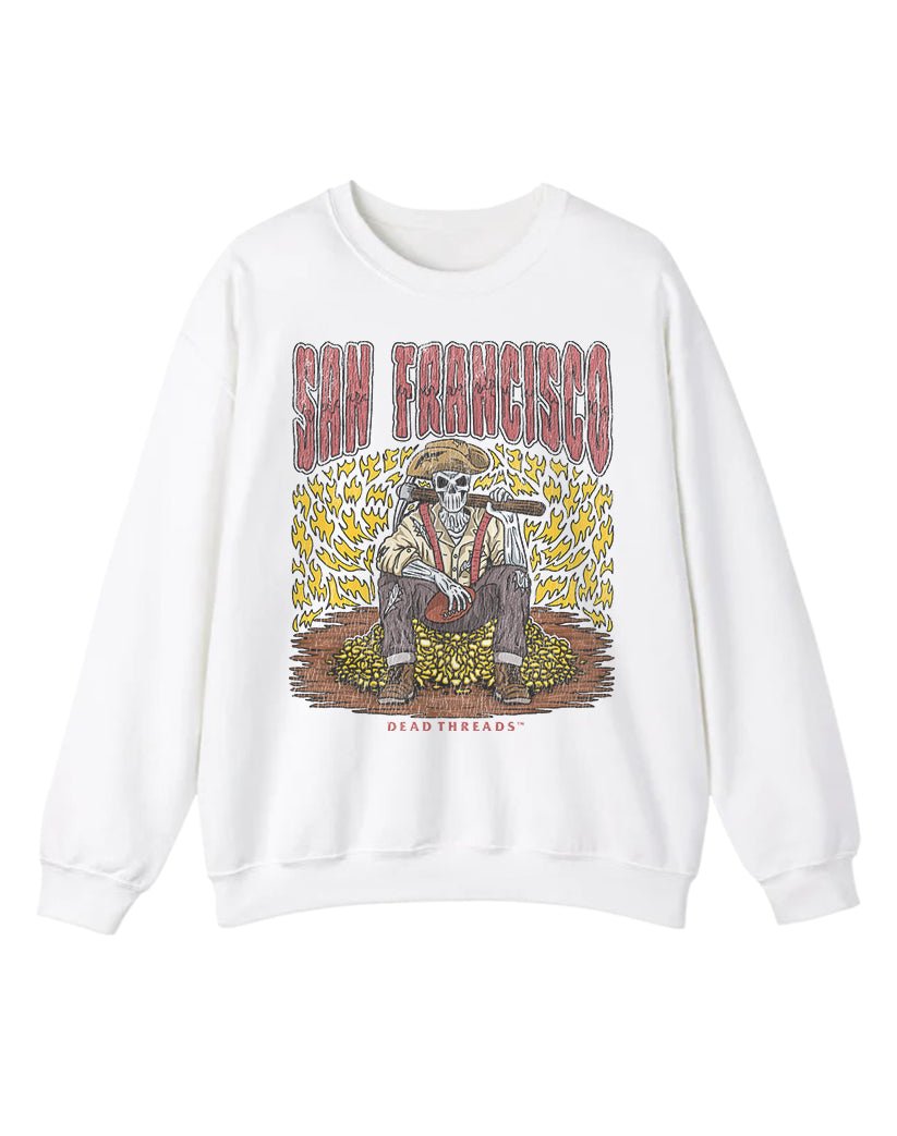 SAN FRANCISCO FOOTBALL CREWNECK SWEATSHIRT – Sweatshirt – Dead Threads Apparel