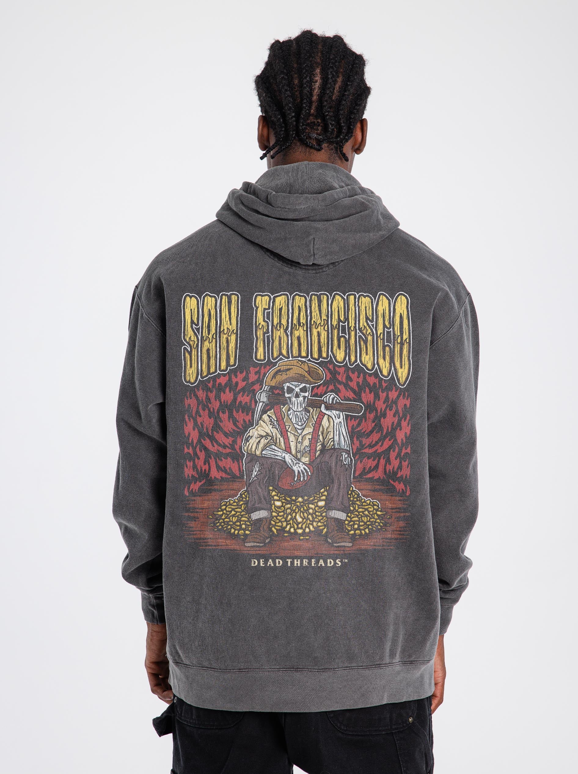 SAN FRANCISCO FOOTBALL - “DT ESSENTIAL" HOODIE – Hoodie – Dead Threads Apparel