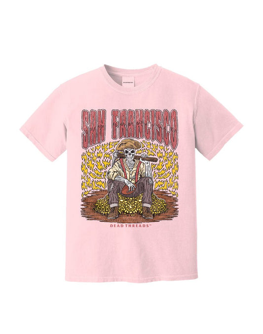 SAN FRANCISCO FOOTBALL v1 - PINK – T-Shirt – Dead Threads Apparel