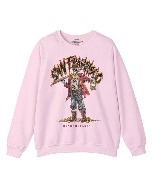 SAN FRANCISCO FOOTBALL v2 CREWNECK SWEATSHIRT - PINK – Sweatshirt – Dead Threads Apparel