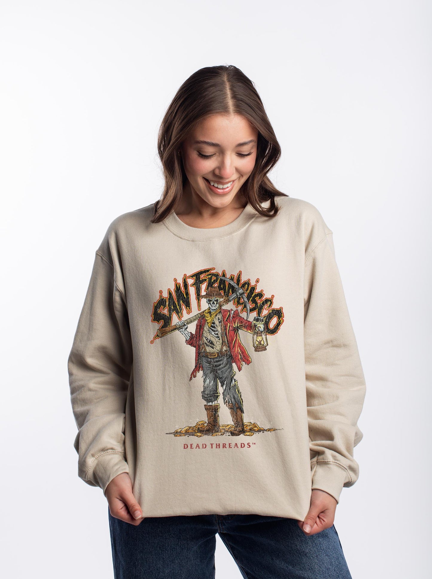 SAN FRANCISCO FOOTBALL v2 CREWNECK SWEATSHIRT – Sweatshirt – Dead Threads Apparel