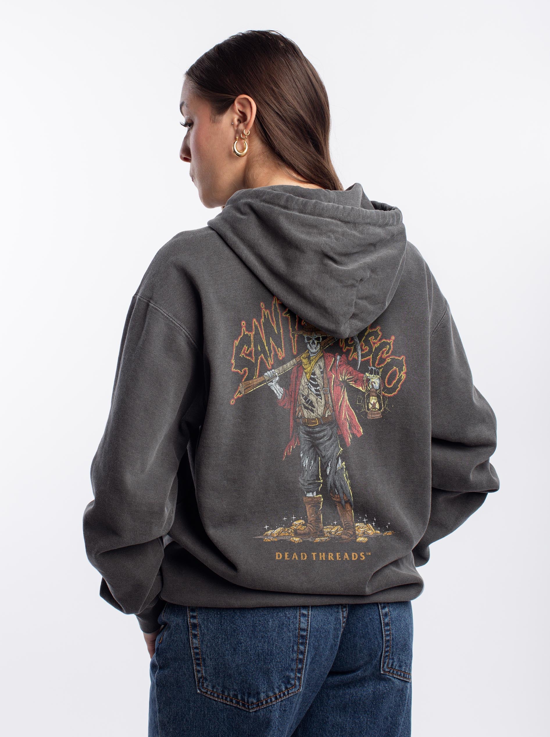 SAN FRANCISCO FOOTBALL v2 - “DT ESSENTIAL" HOODIE – Hoodie – Dead Threads Apparel
