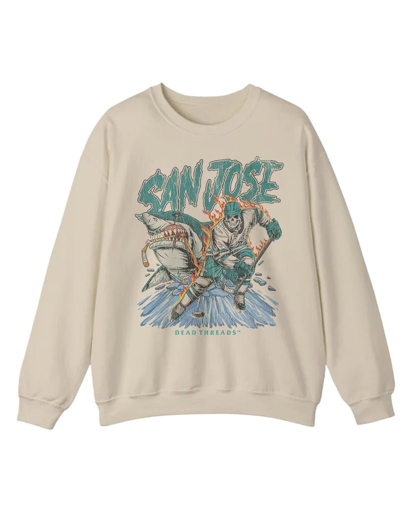 SAN JOSE HOCKEY CREWNECK SWEATSHIRT – Sweatshirt – Dead Threads Apparel