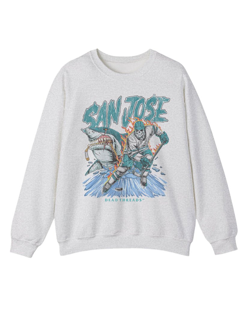 SAN JOSE HOCKEY CREWNECK SWEATSHIRT – Sweatshirt – Dead Threads Apparel