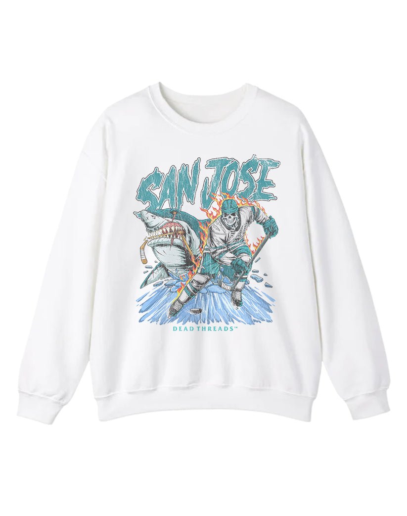 SAN JOSE HOCKEY CREWNECK SWEATSHIRT – Sweatshirt – Dead Threads Apparel