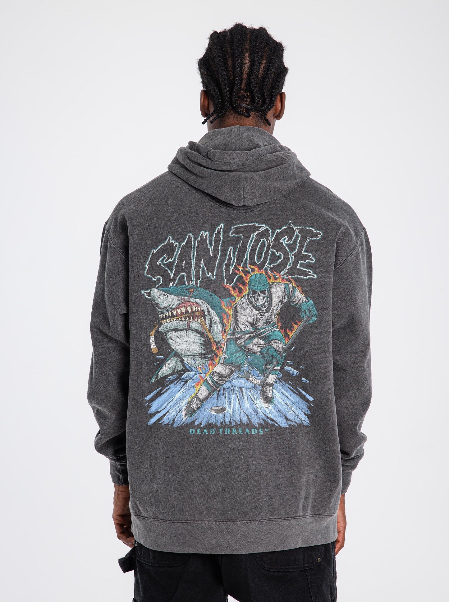 SAN JOSE HOCKEY - “DT ESSENTIAL" HOODIE – Hoodie – Dead Threads Apparel