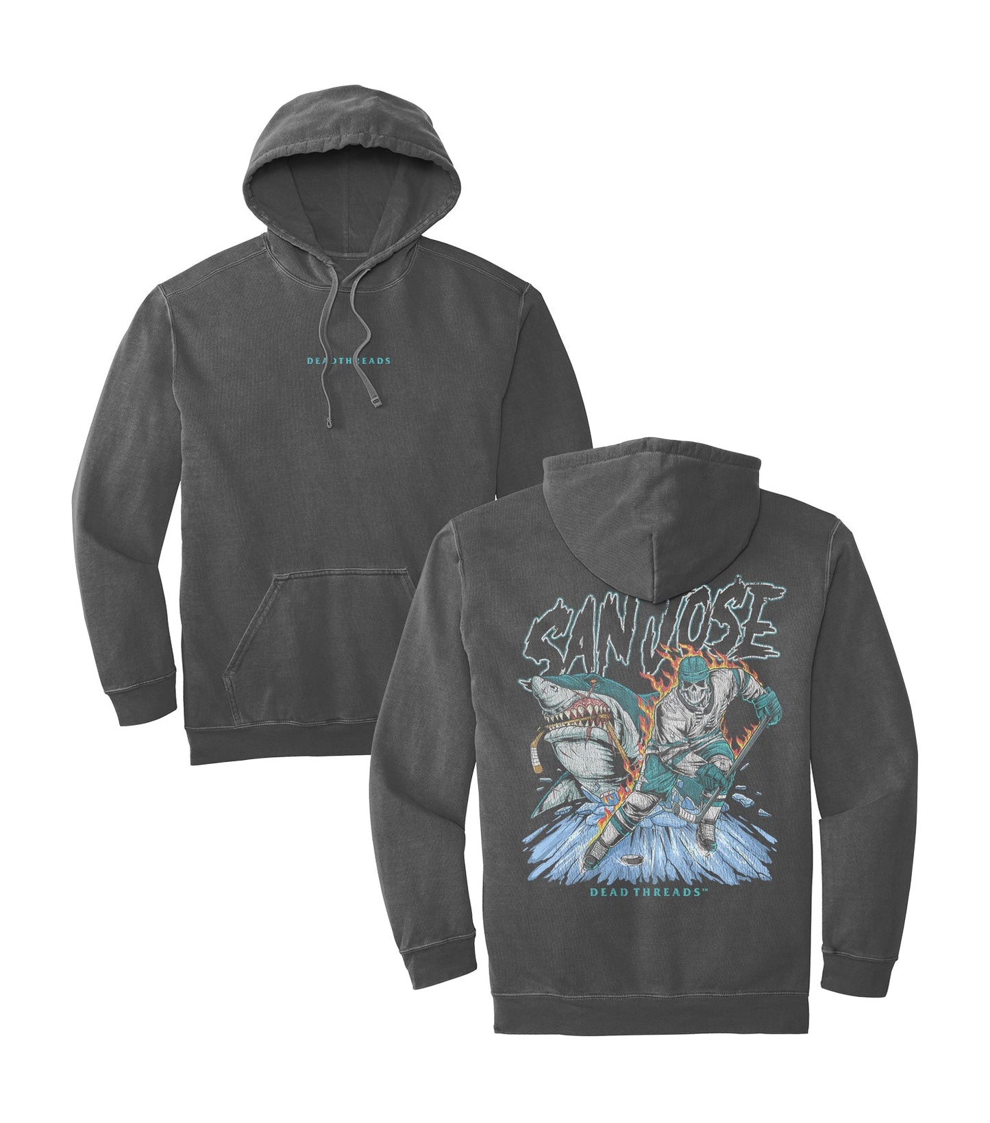 SAN JOSE HOCKEY - “DT ESSENTIAL" HOODIE – Hoodie – Dead Threads Apparel