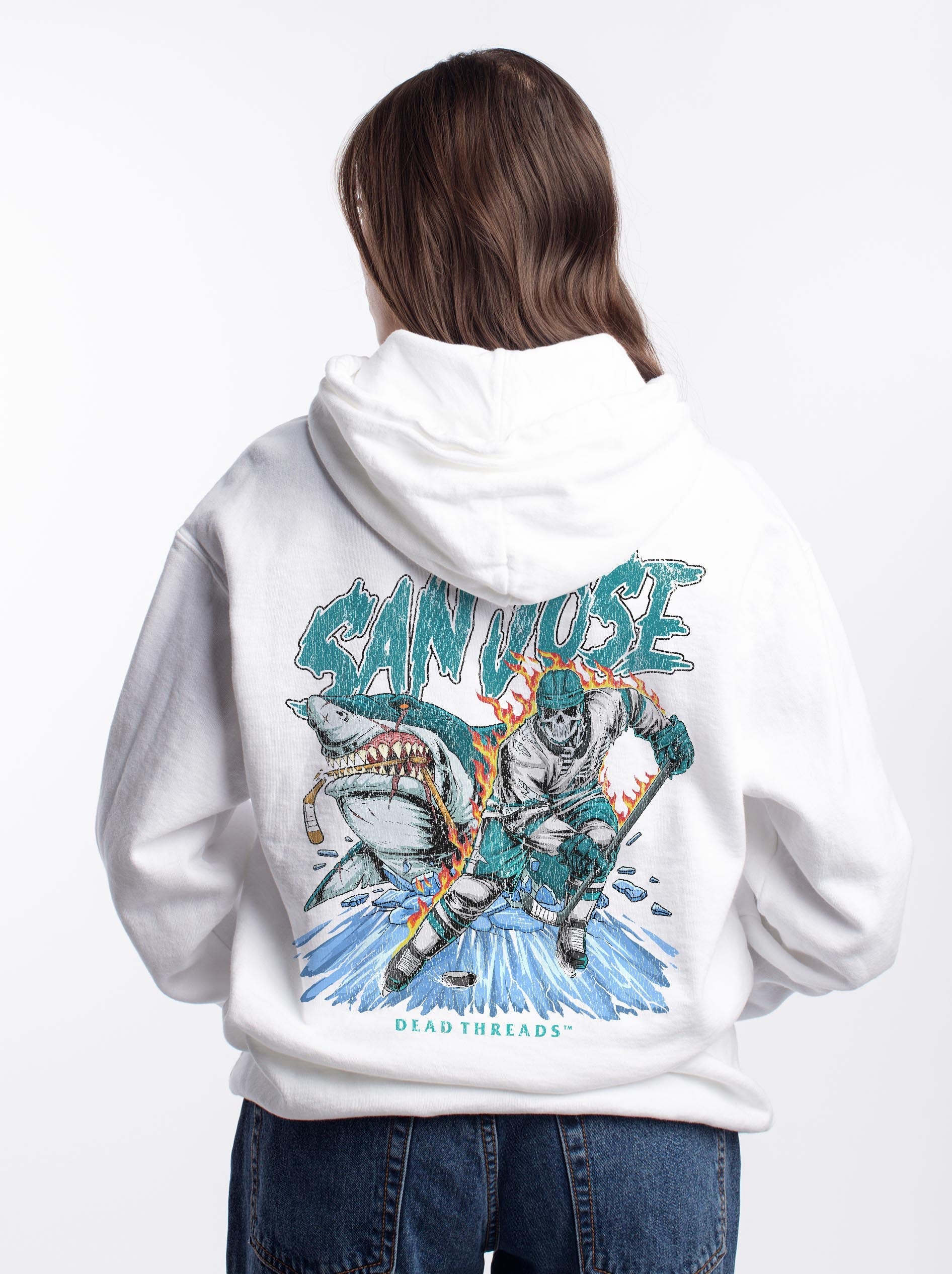 SAN JOSE HOCKEY - “DT ESSENTIAL" HOODIE – Hoodie – Dead Threads Apparel