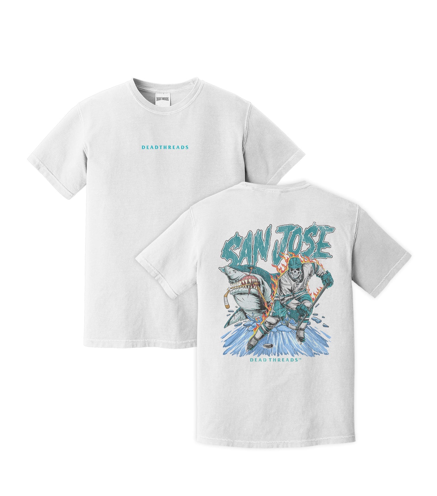 SAN JOSE HOCKEY - “DT ESSENTIAL" PREMIUM T - SHIRT – T-Shirt – Dead Threads Apparel