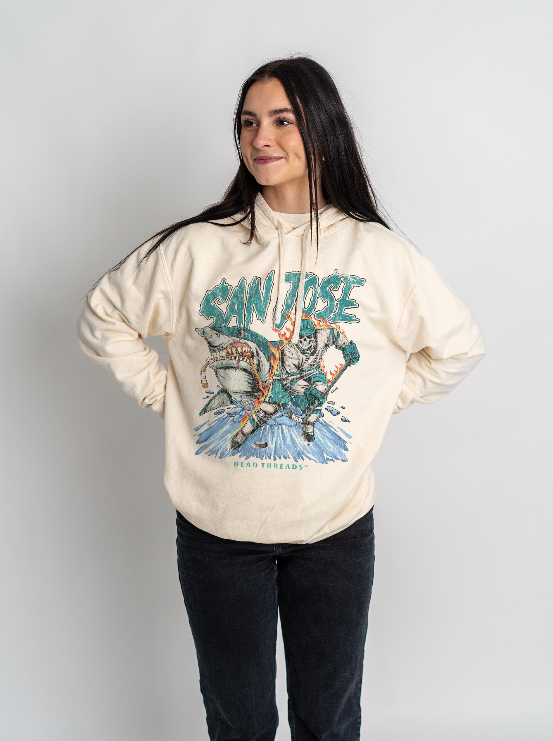 SAN JOSE HOCKEY - LIGHTWEIGHT HOODIE – Lightweight – Dead Threads Apparel